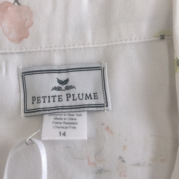 Petite Plume Unisex Flame Resistant Chemical Free Easter Gardens Pajama Set 14 - Picture 7 of 8